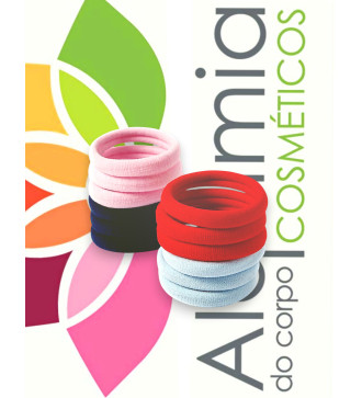 Conjuntos de Elásticos Pequenos de Pano - 24 unidades